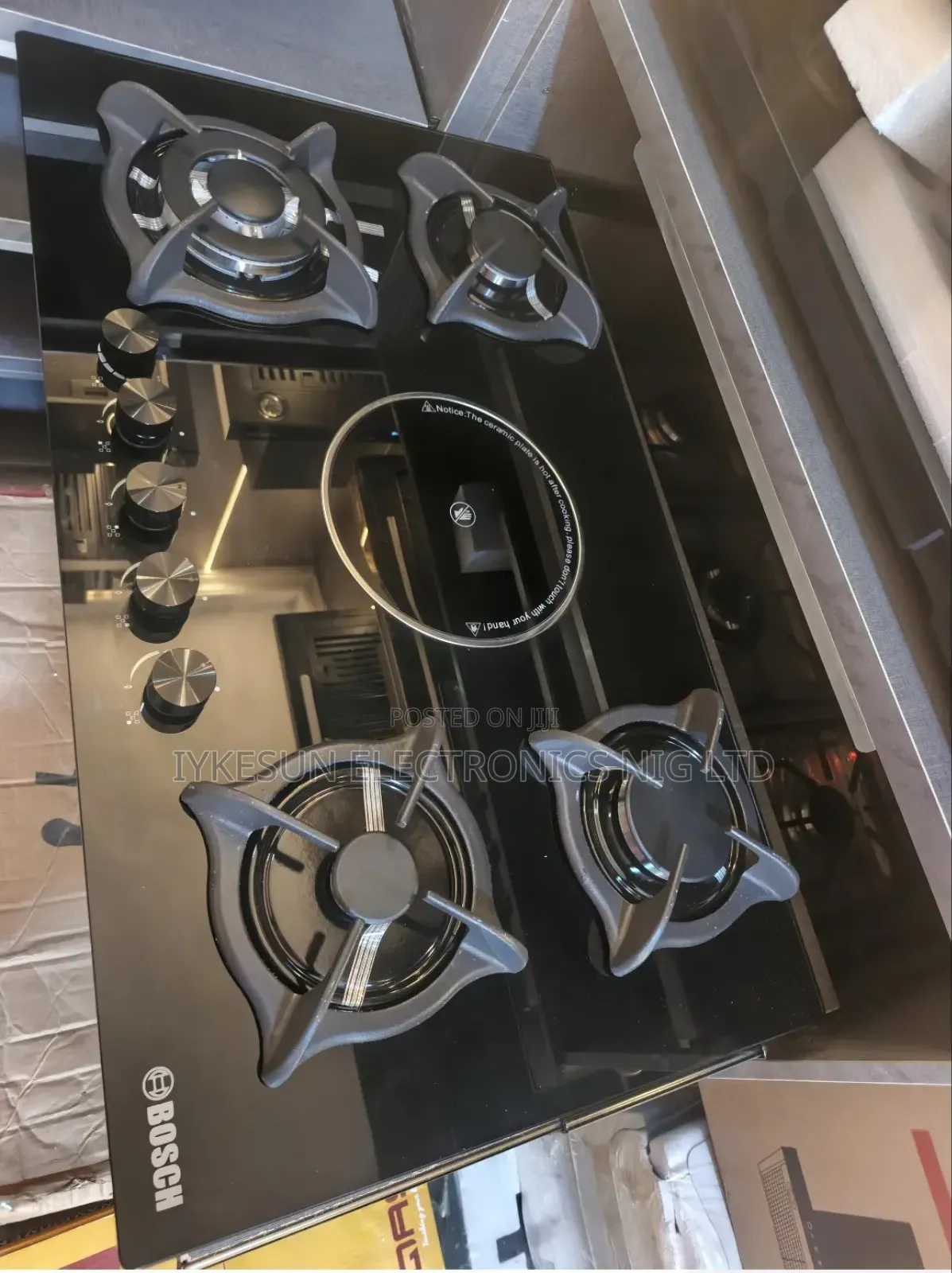 Original Bosch 4+1 Built-in Gas Electric Cooker Hob 5 Burnes Copper