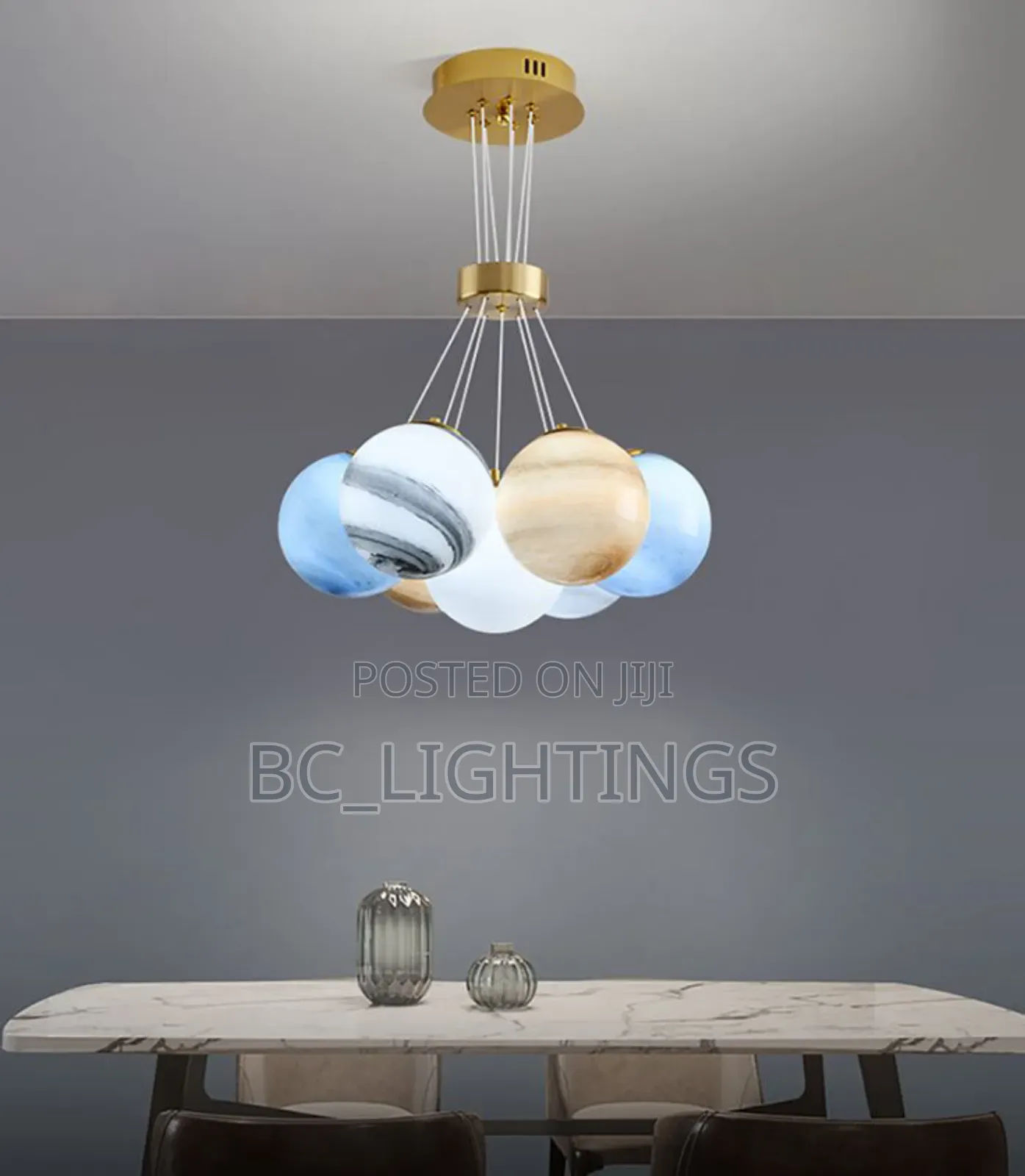 Nordic Glass Chandelier Light