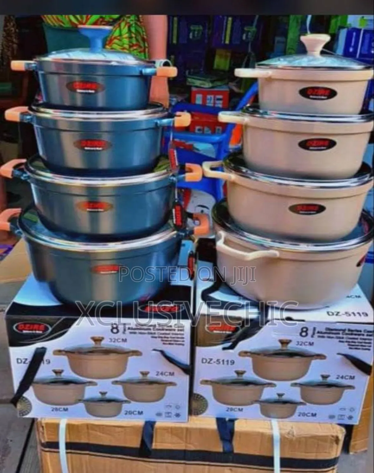 Dzire 8pcs Aluminium Cookware Set