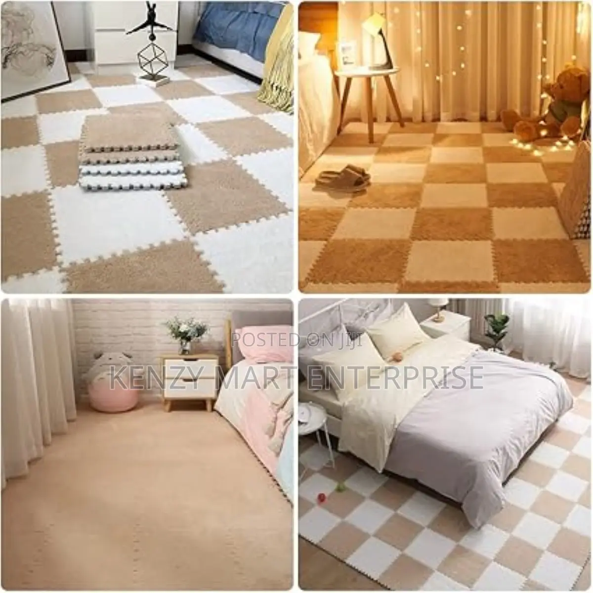 Removable Washable Carpet Squares Tile for Living Room