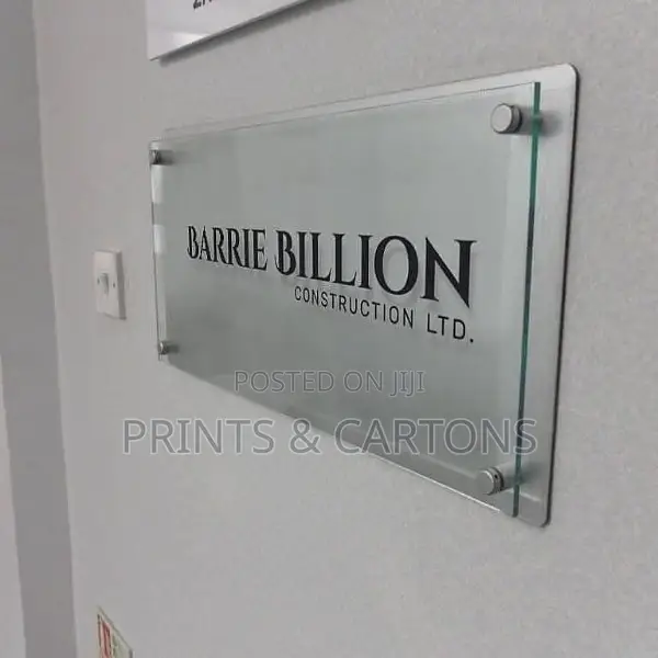 Glass Signage Branding
