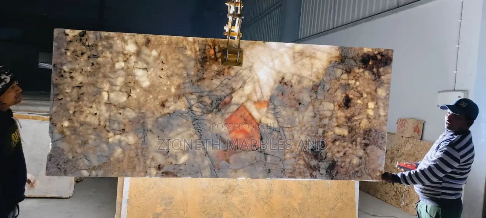 Bianco Onyx Granite Slab