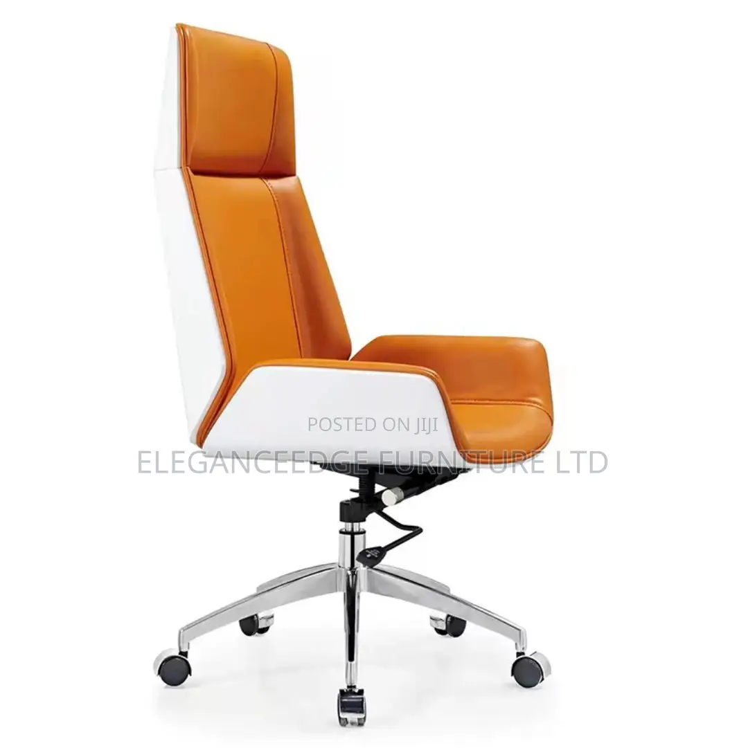 Luxury Executive Office Chair – Premium Leather Finish, Adjustable Hei