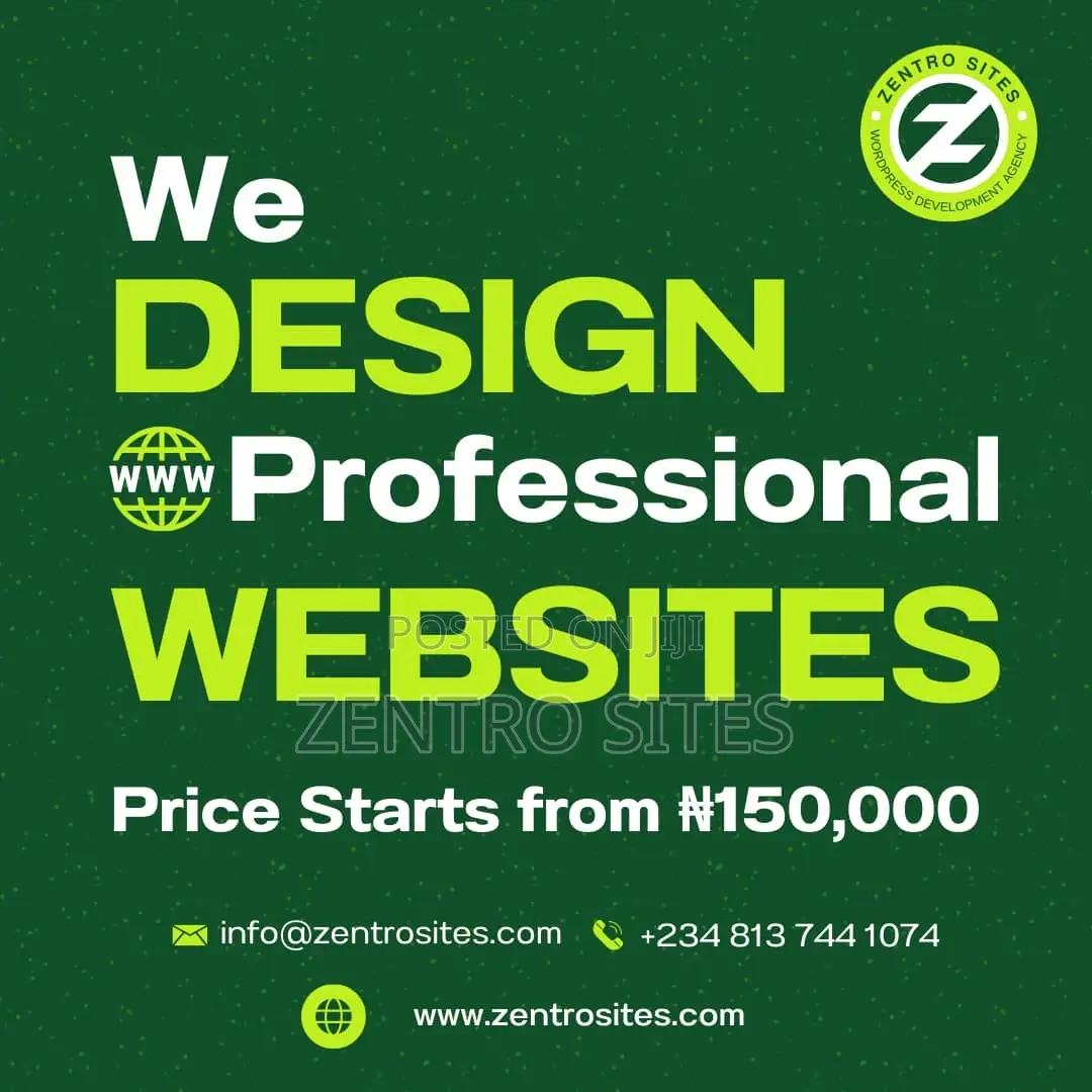 We Design Professional Websites for Businesses