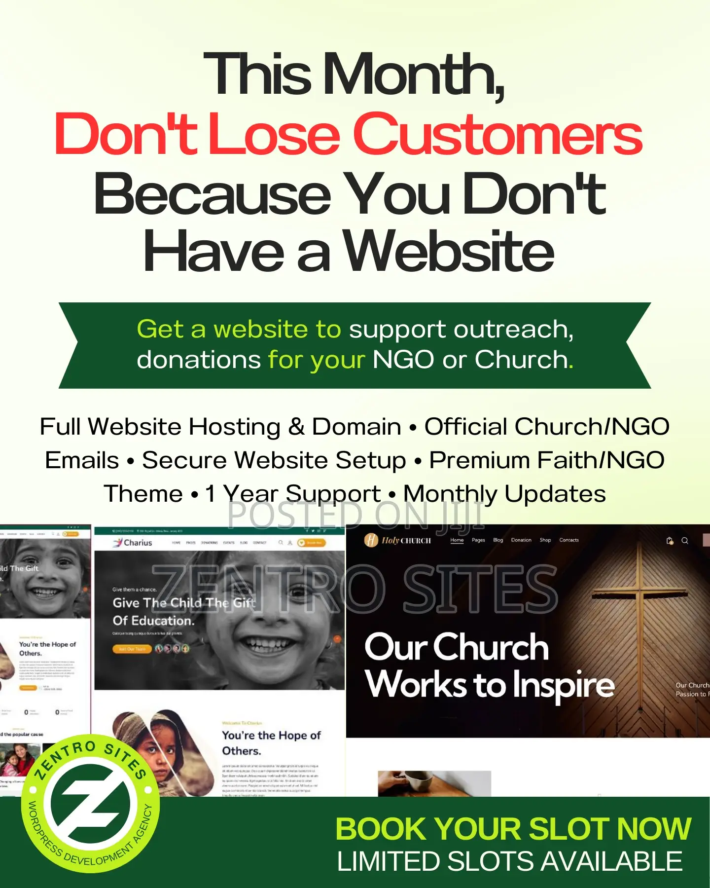 Get a Church Website Design Development