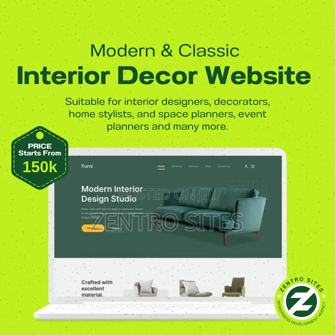 Modern Classic Interior Designer Website Design
