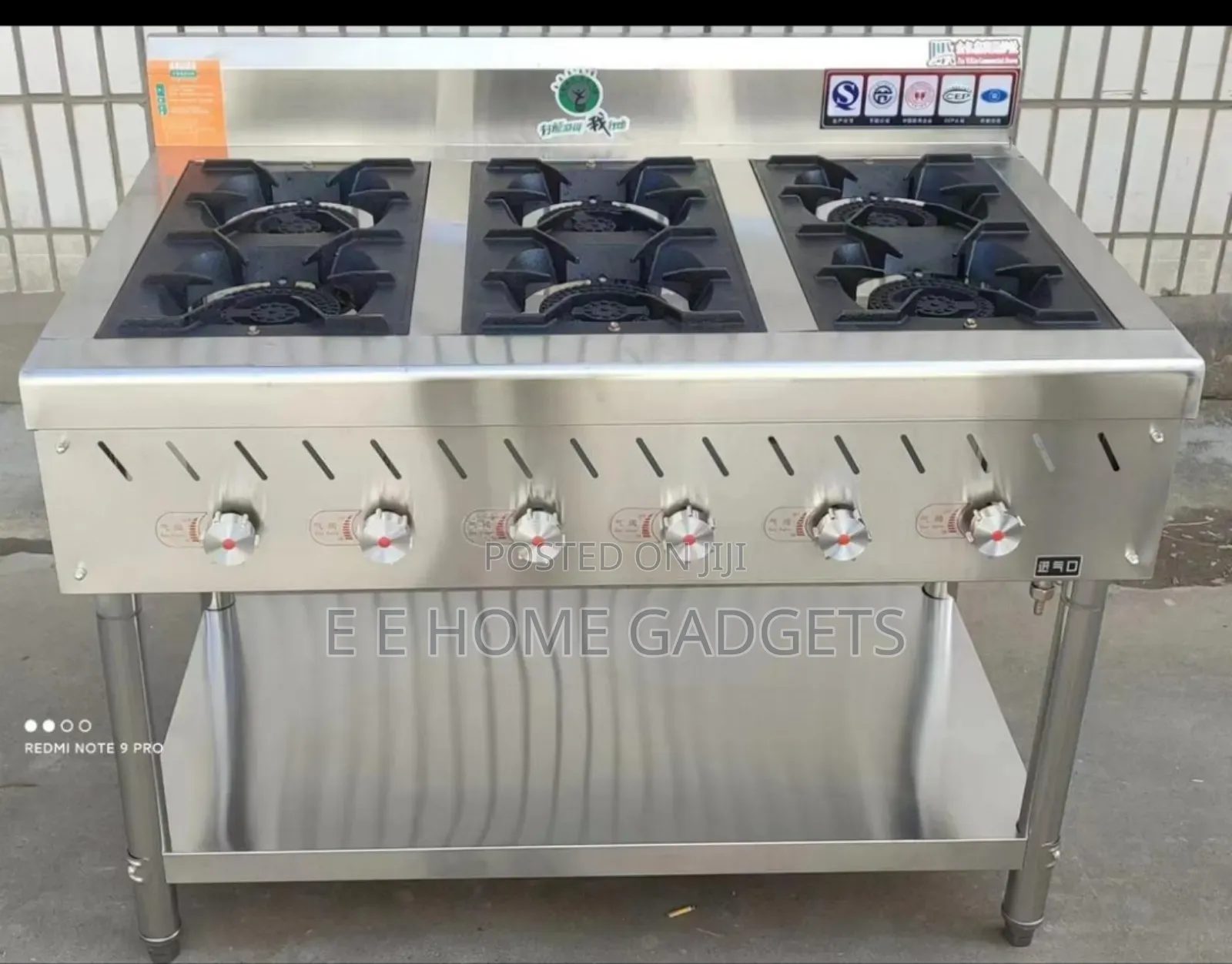 Industrial 6 Burner Gas Cooker With Out Oven