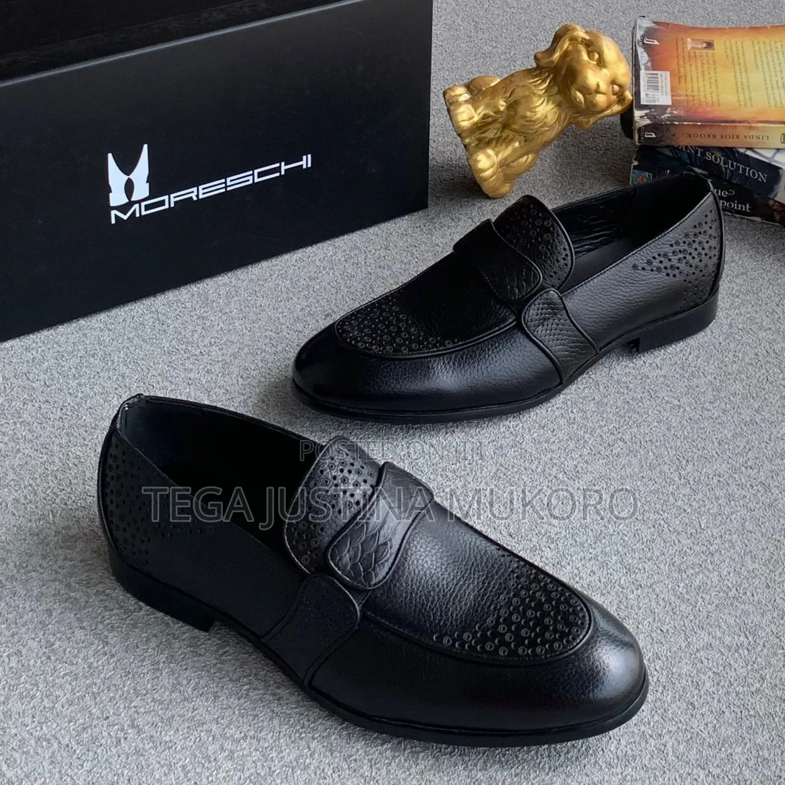 Moreschi Pure Leather Men's Flat Shoes