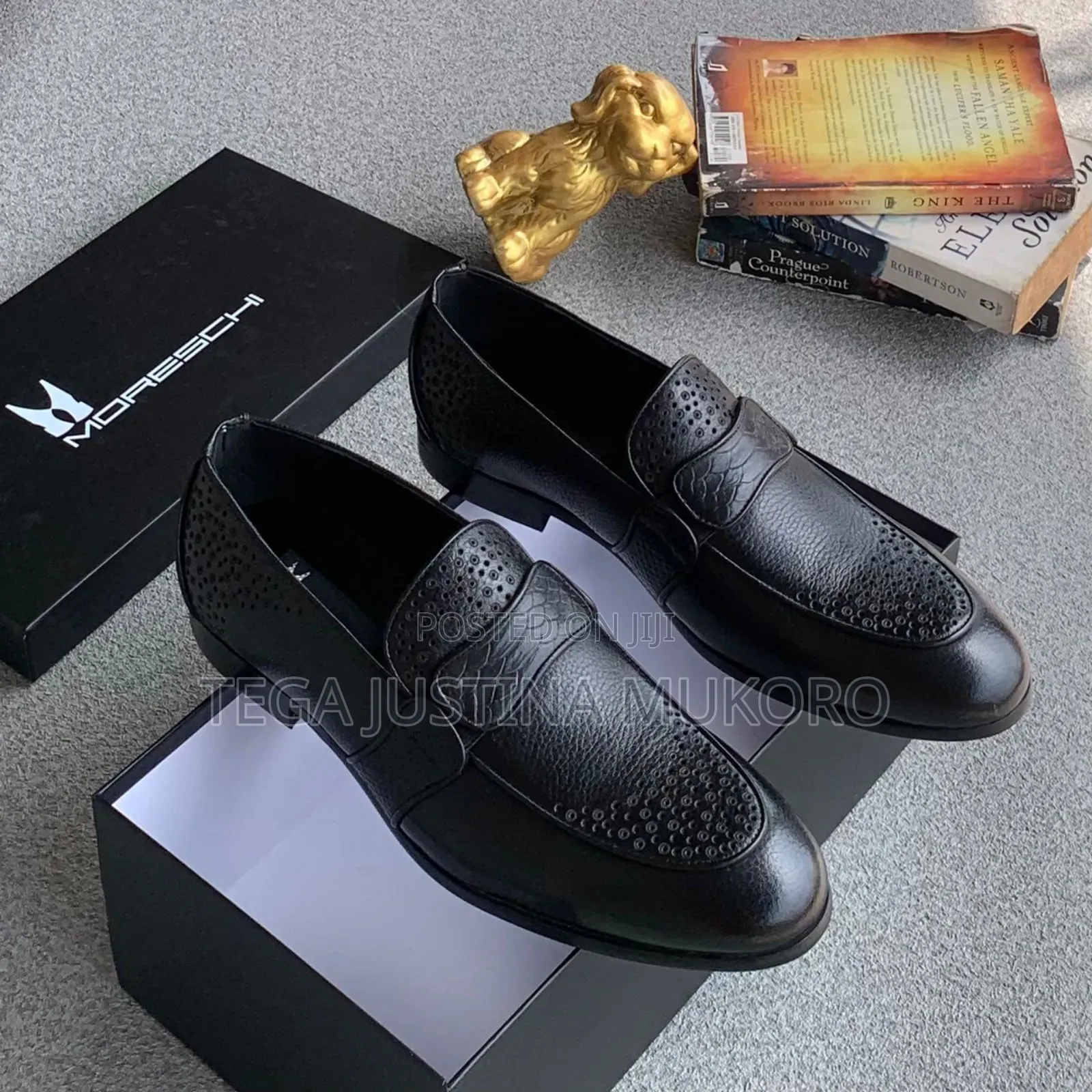Moreschi Pure Leather Men's Flat Shoes