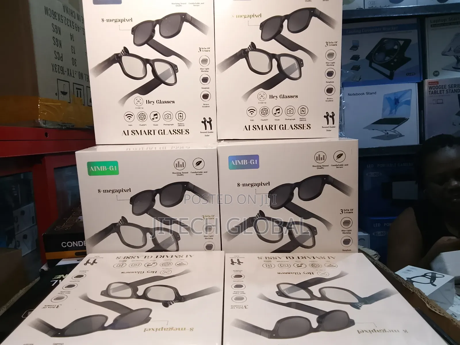 Aimb-G1 Smart Ai Glass With Camera Recording Video