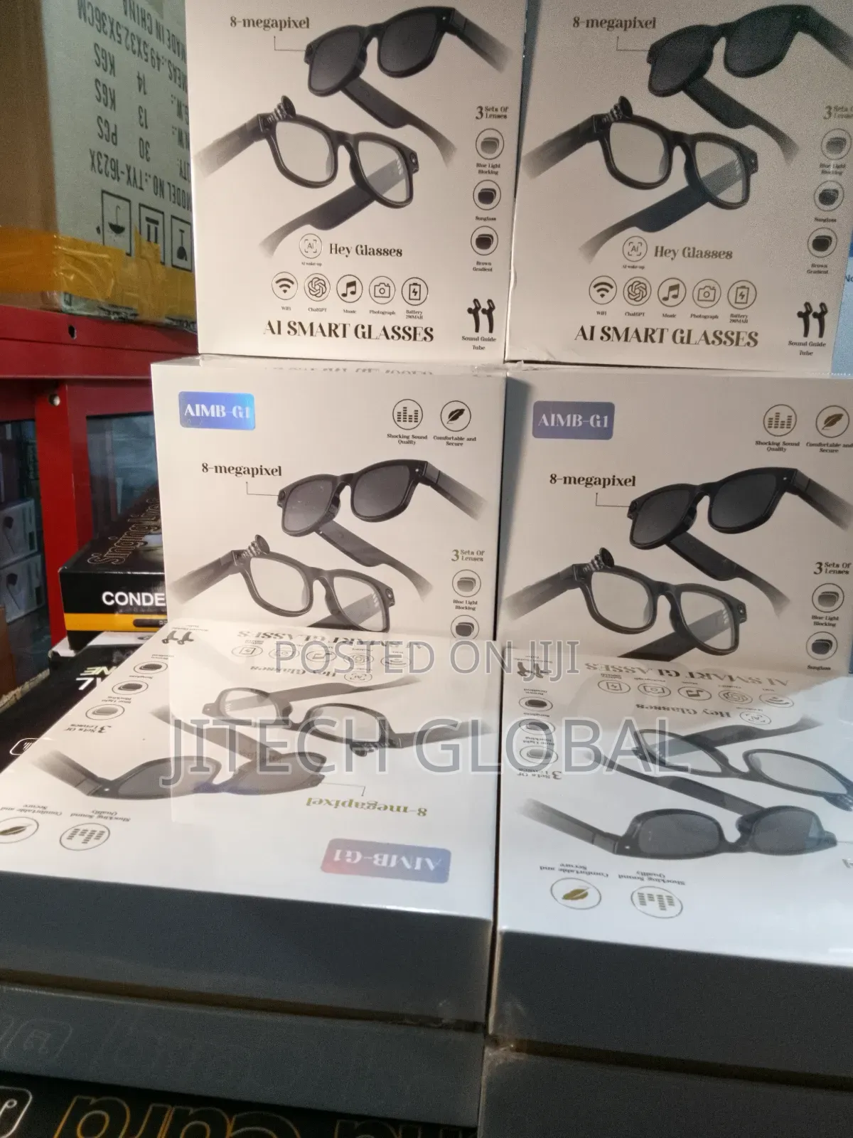 Aimb-G1 Smart Ai Glass With Camera Recording Video