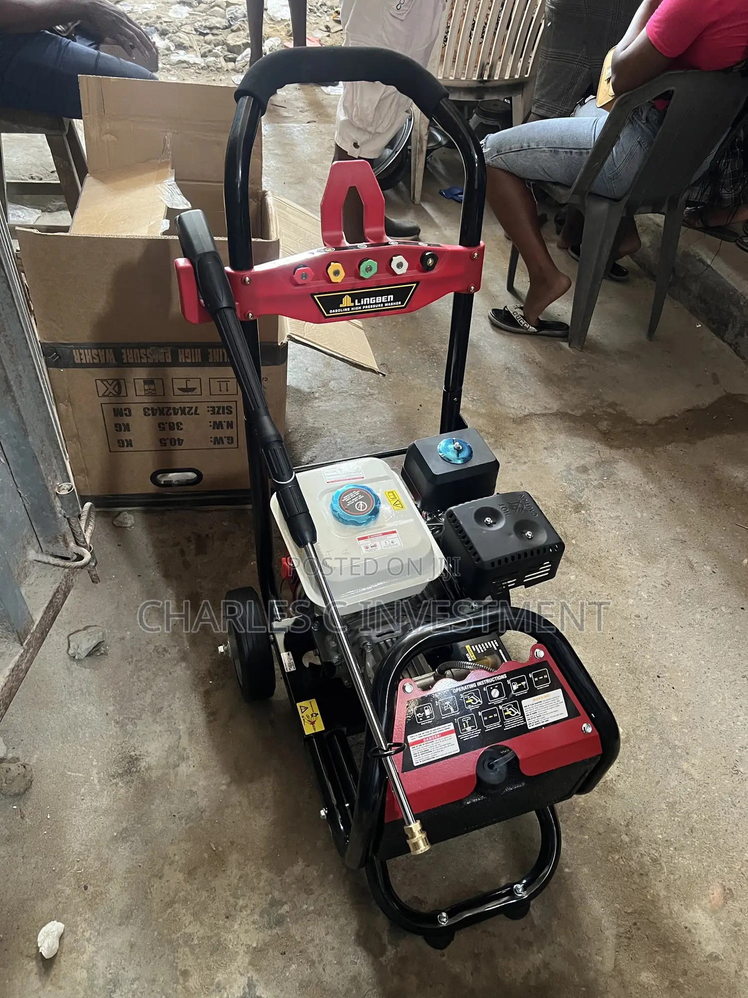 Lingben Gasoline High-Pressure Washer,7hp Engine