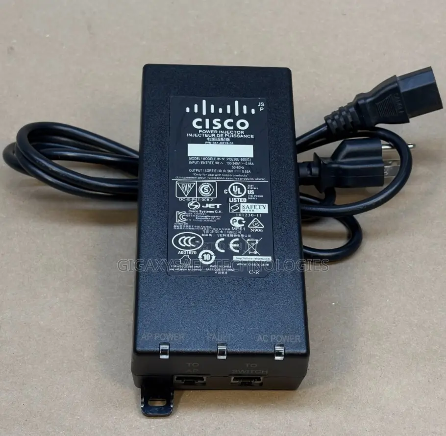 Genuine Phihong Ac Adapter Poe Switching Power Injector 56v 0.53a