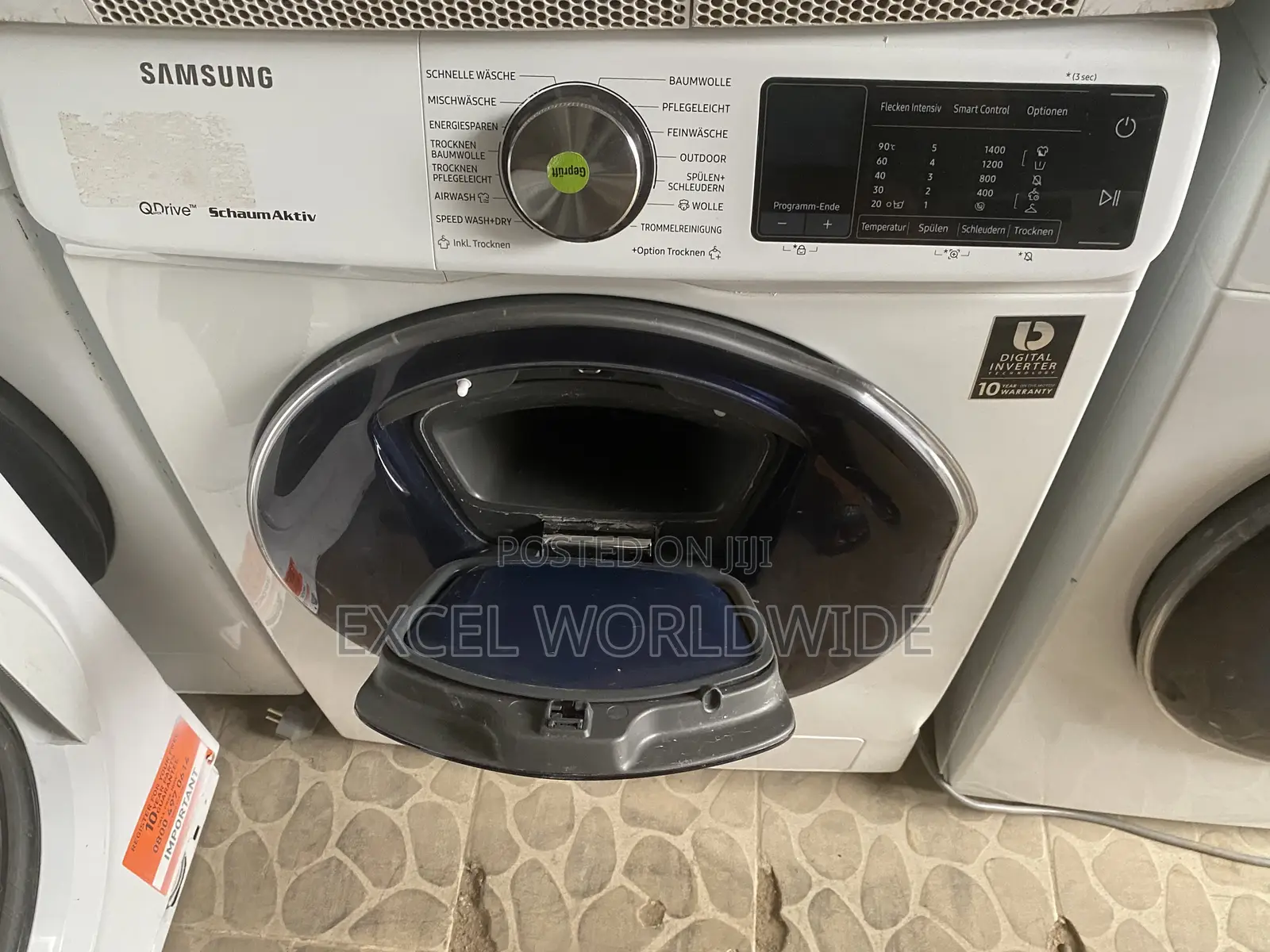 8kg Smart Samsung Q-Drive (Quickdrive) Front Loader Washing Machine