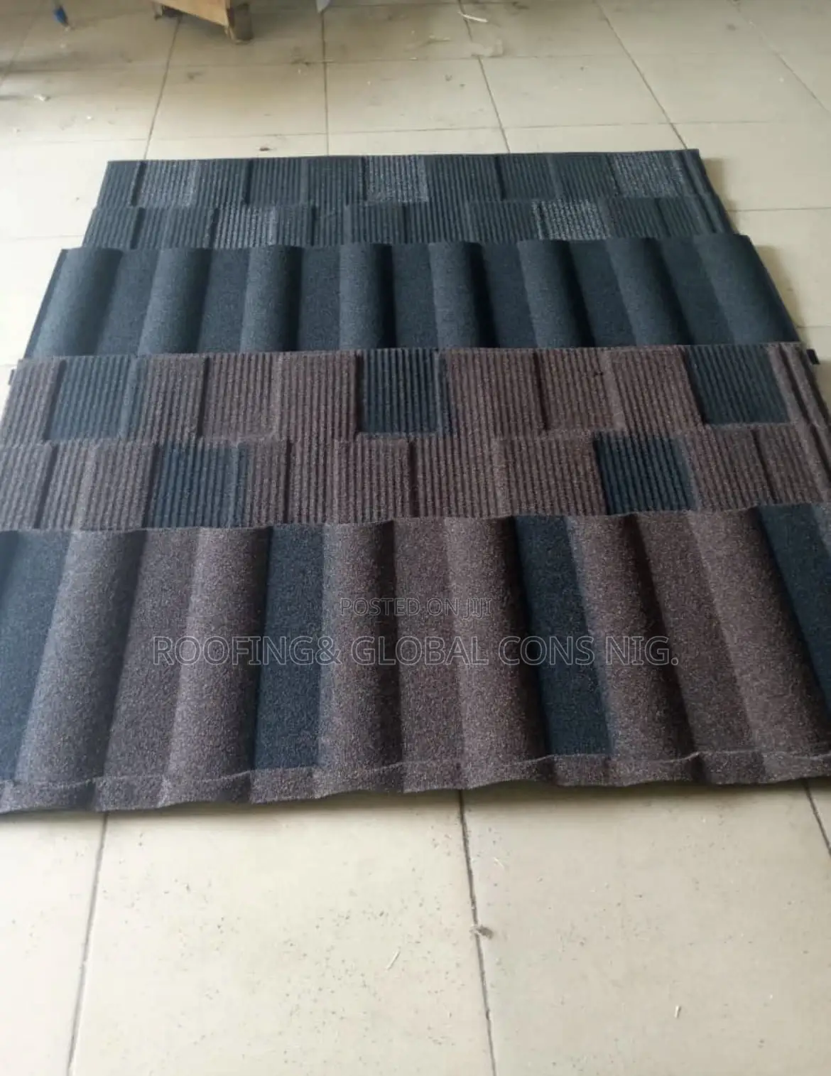 Unique Stone Coated Roofing Tiles Different Colors and Designs Black