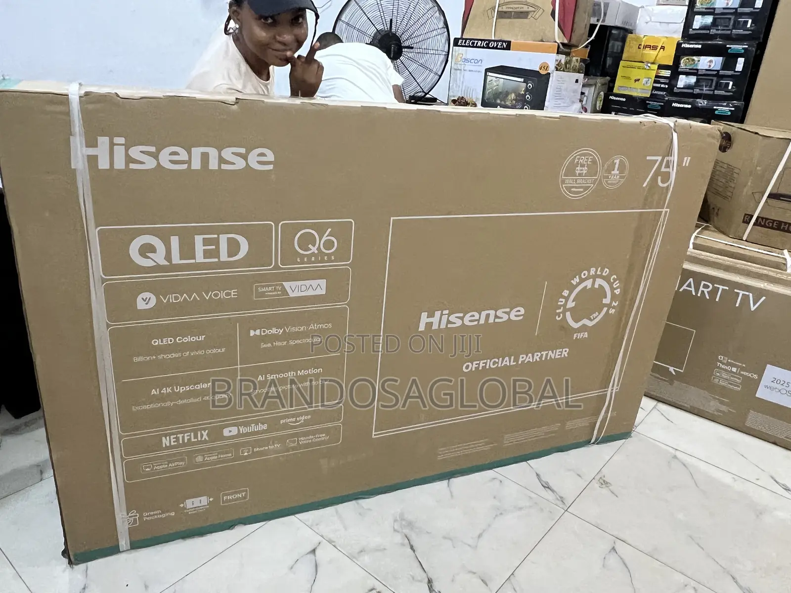 Hisense 75′′ Qled Ultra Hd Smart Tv Display (75q6q)
