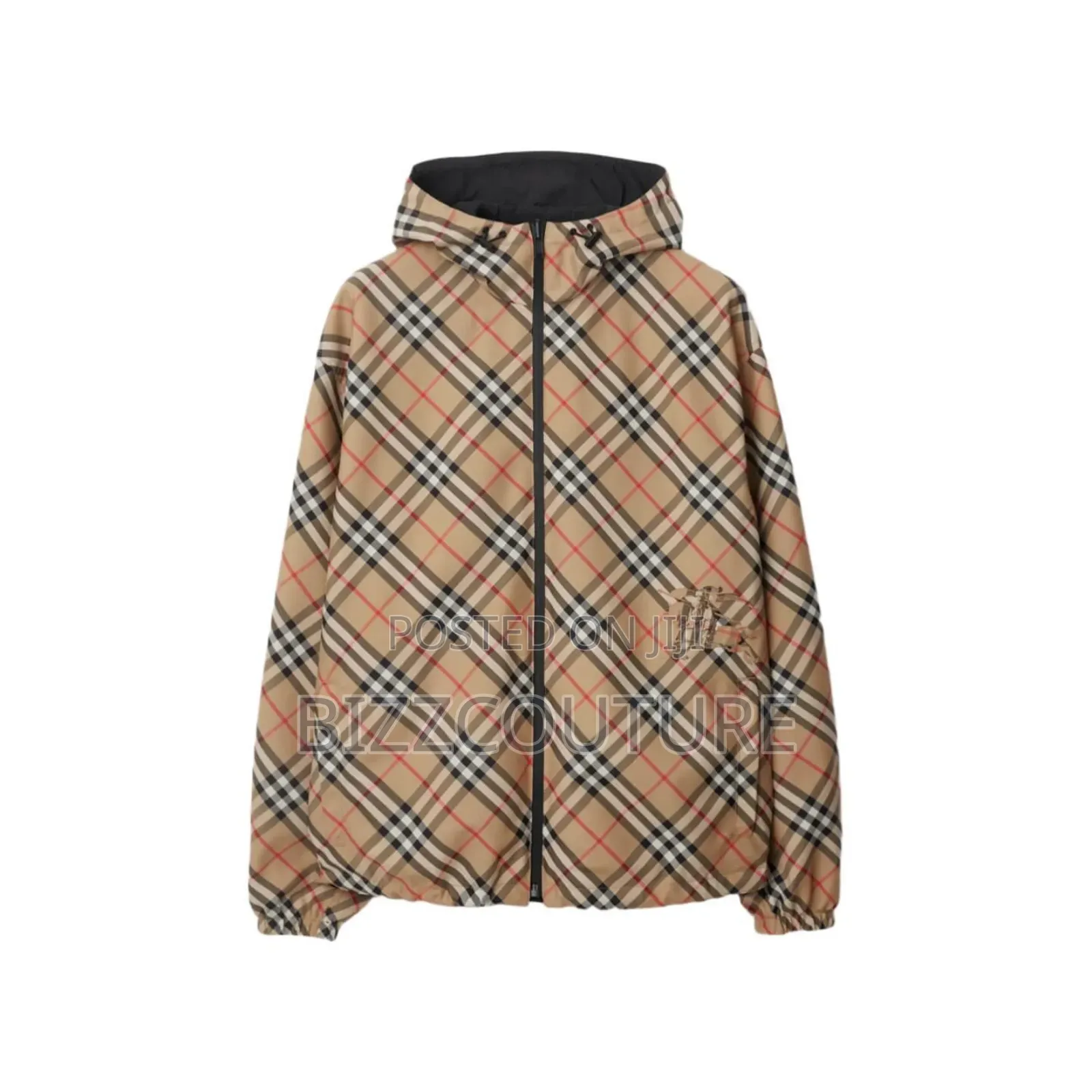 Original Burberry Reversible Check Hoodies Available in Store