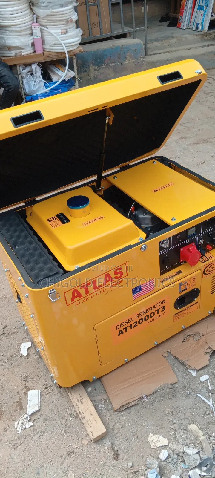 Original Atlas 12000 Model Number 10kva Three Phase Diesel