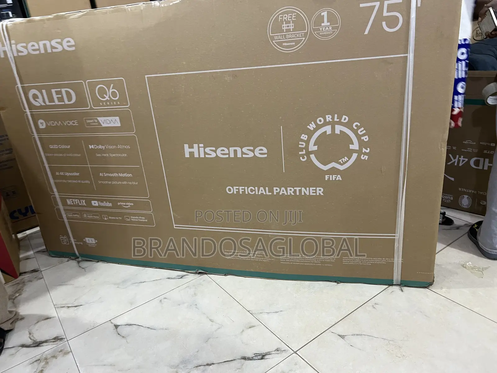 Premium Hisense 75 Inch Qled Smart Tv Model (75q6q)