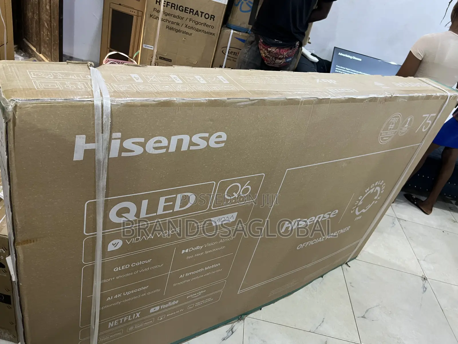 Hisense 75′′ Qled Smart Tv With Wide Viewing Angle (75q6q)