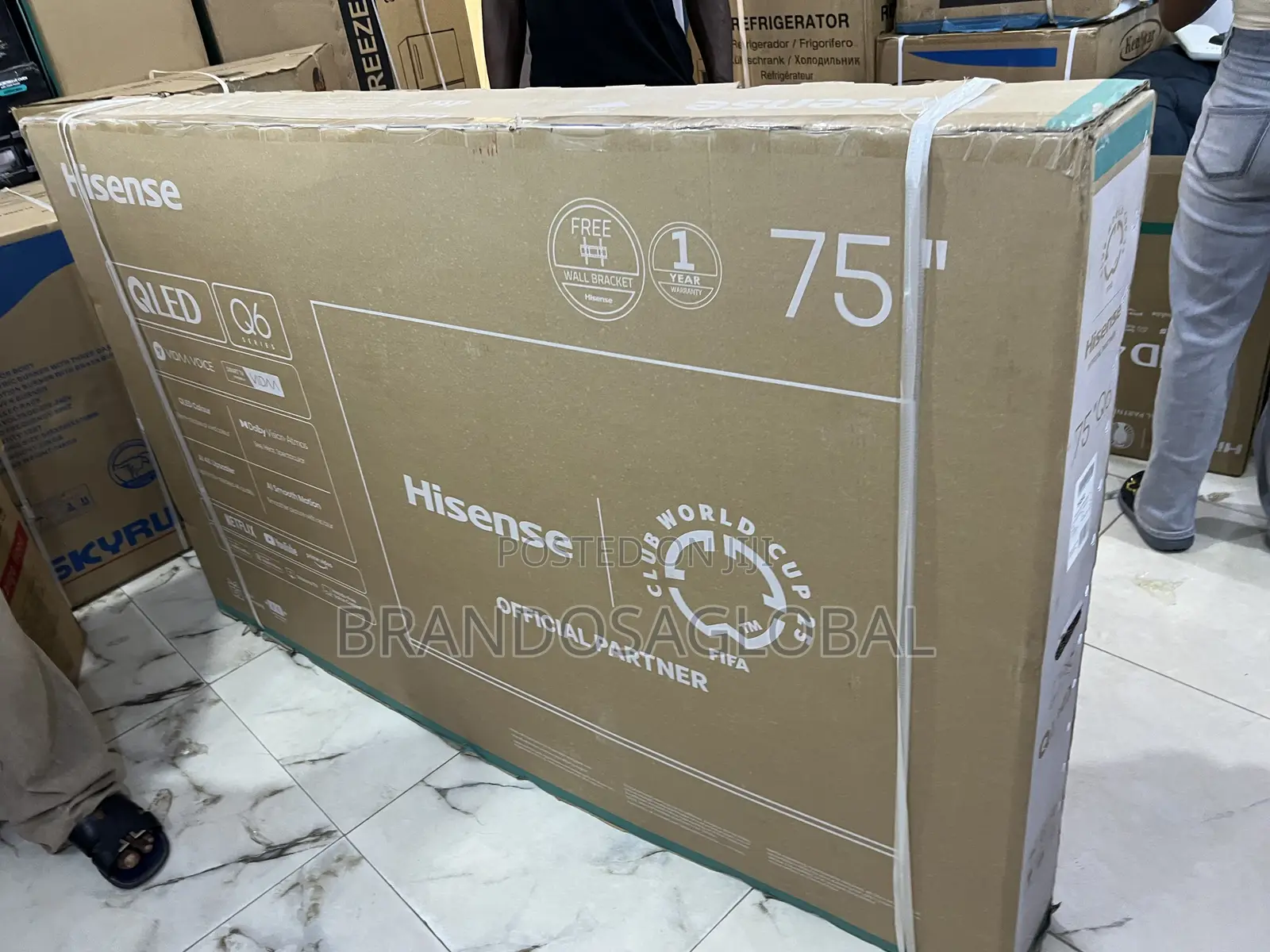 Hisense 75 Inch Smart Qled Tv With High Brightness (75q6q)