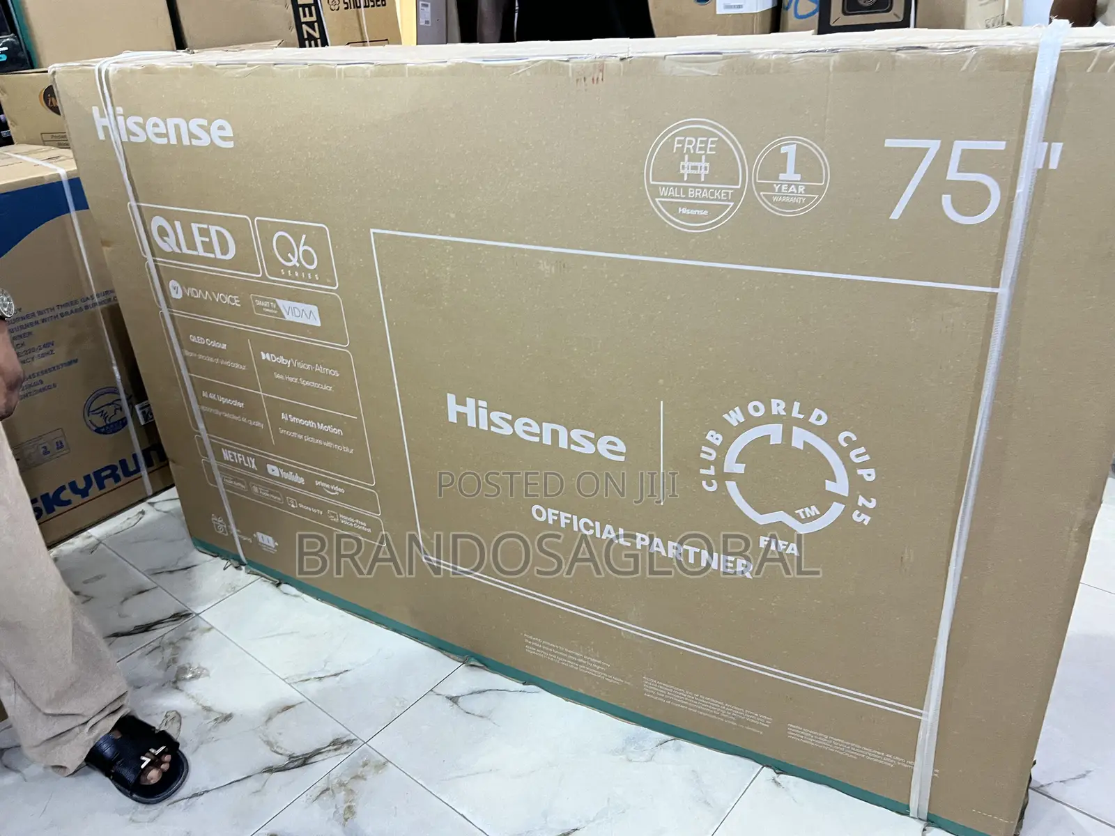 Hisense 75 Inch Qled Smart Tv With Smart Connectivity (75q6q)