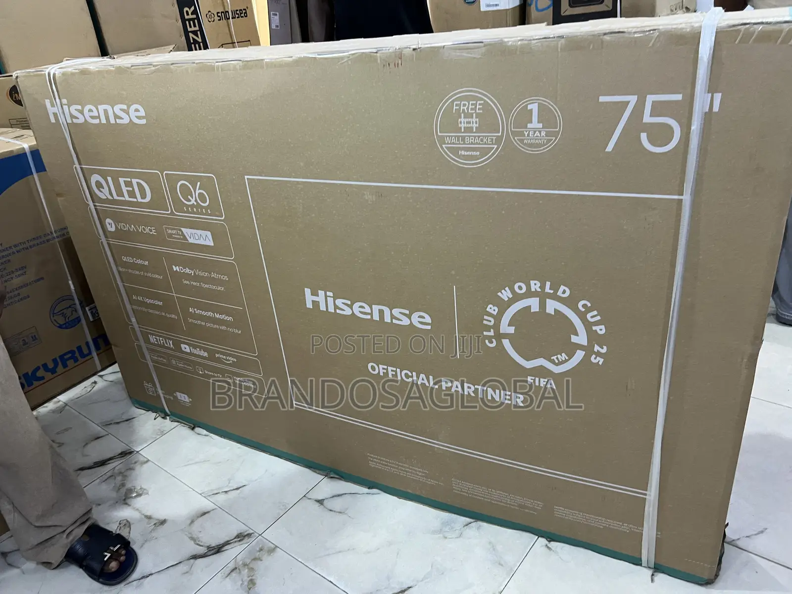 Hisense 75 Inch Qled Smart Tv With Smart Connectivity (75q6q)