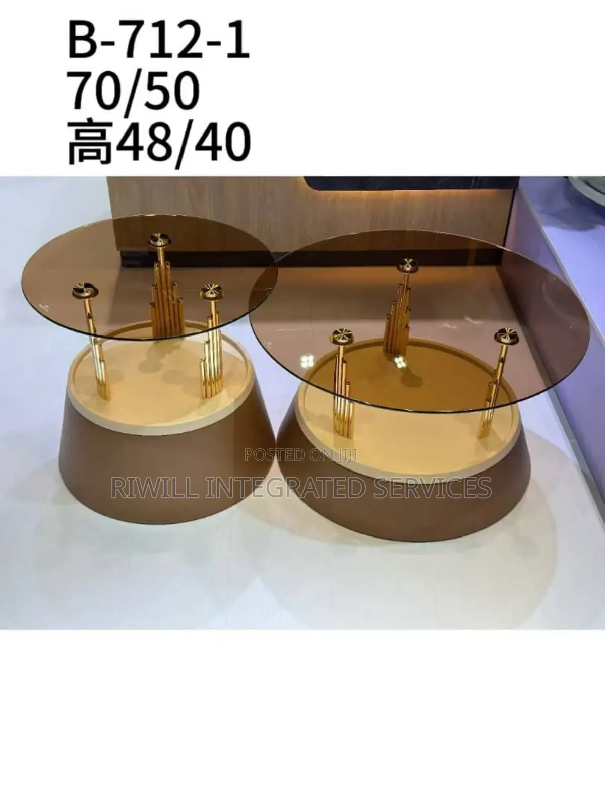 Two in One Glass Center Table