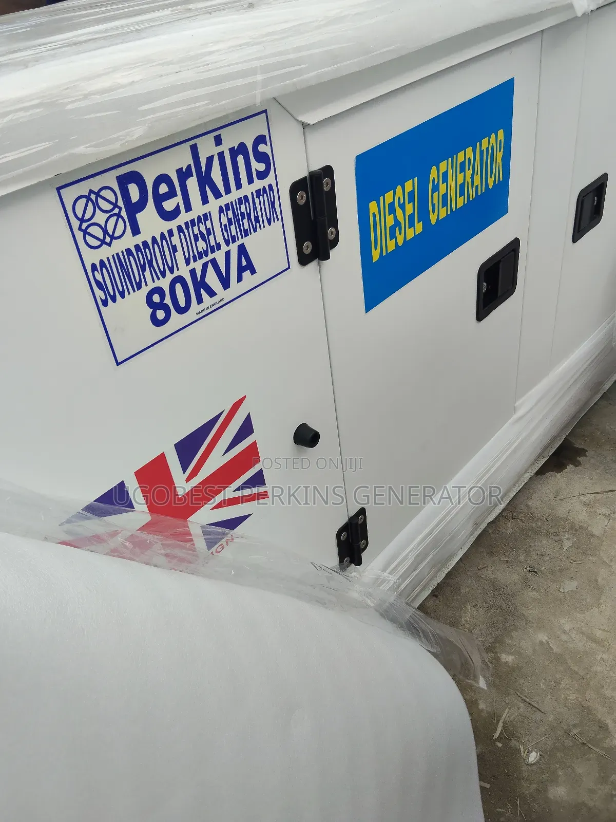 80kva Perkins Soundproof Generator With Two Years Warranty Available.
