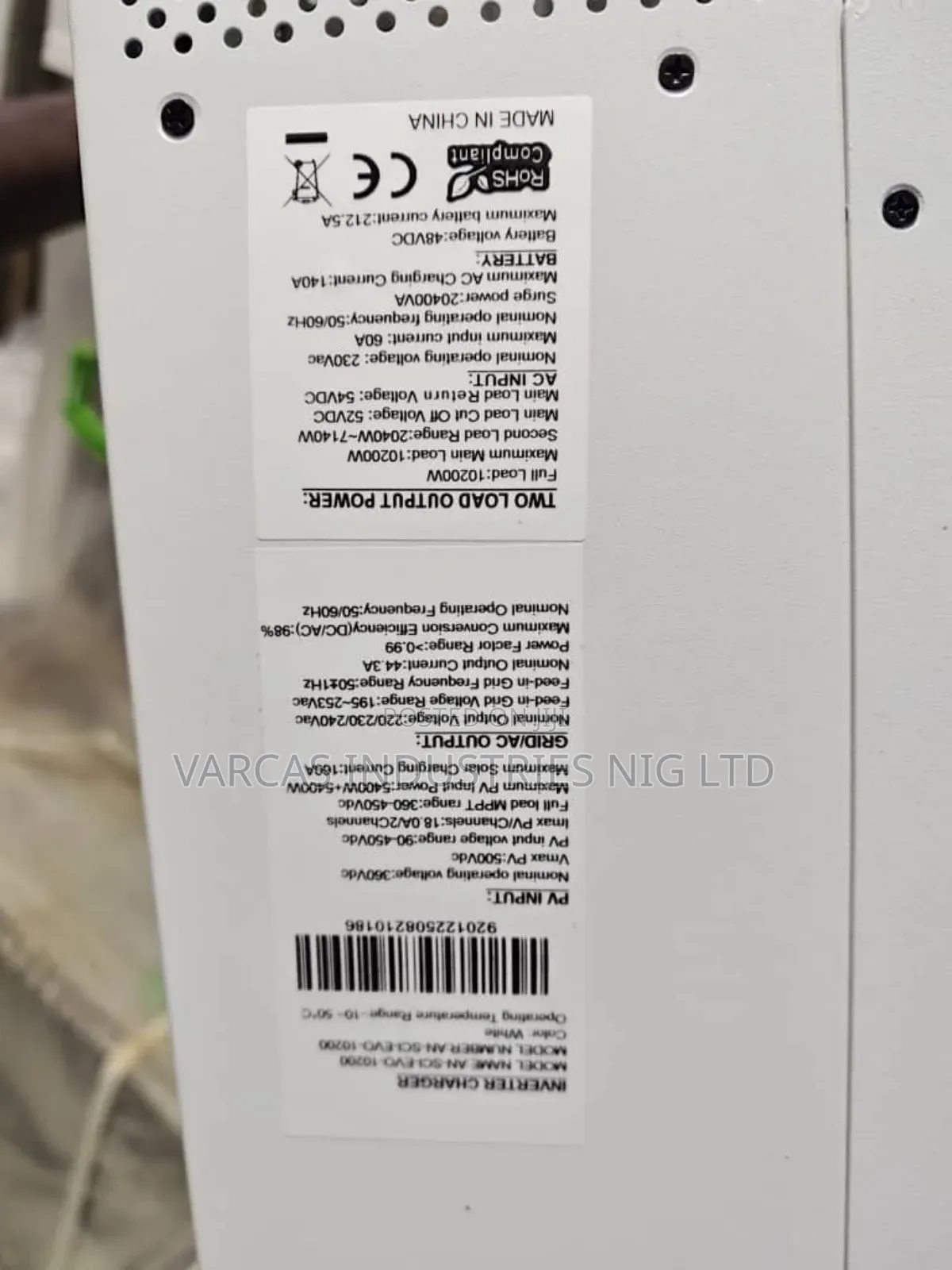 Anern 10.Wkva Hybrid Inverter