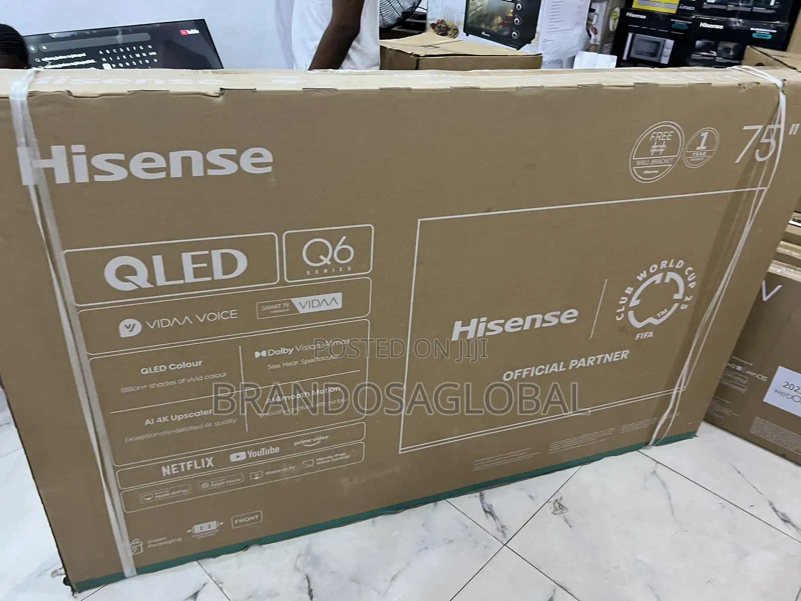 Hisense 75 Inch Qled Smart Tv With Powerful Processor (75q6q)
