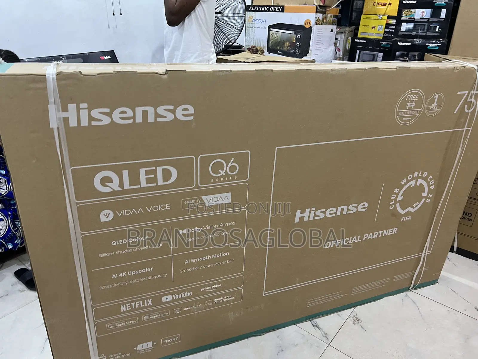 Hisense 75 Inch Smart Tv With High Color Accuracy (75q6q)