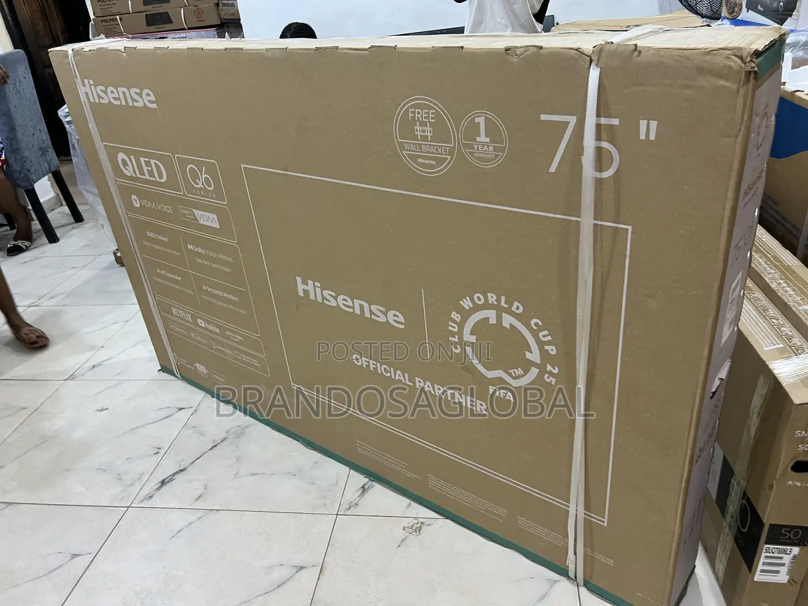 Hisense 75 Inch Qled Smart Tv With Modern Interface (75q6q)