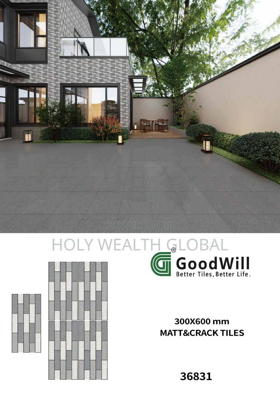 Interior and Exterior Wall and Floor Tiles Design in All Sizes Below