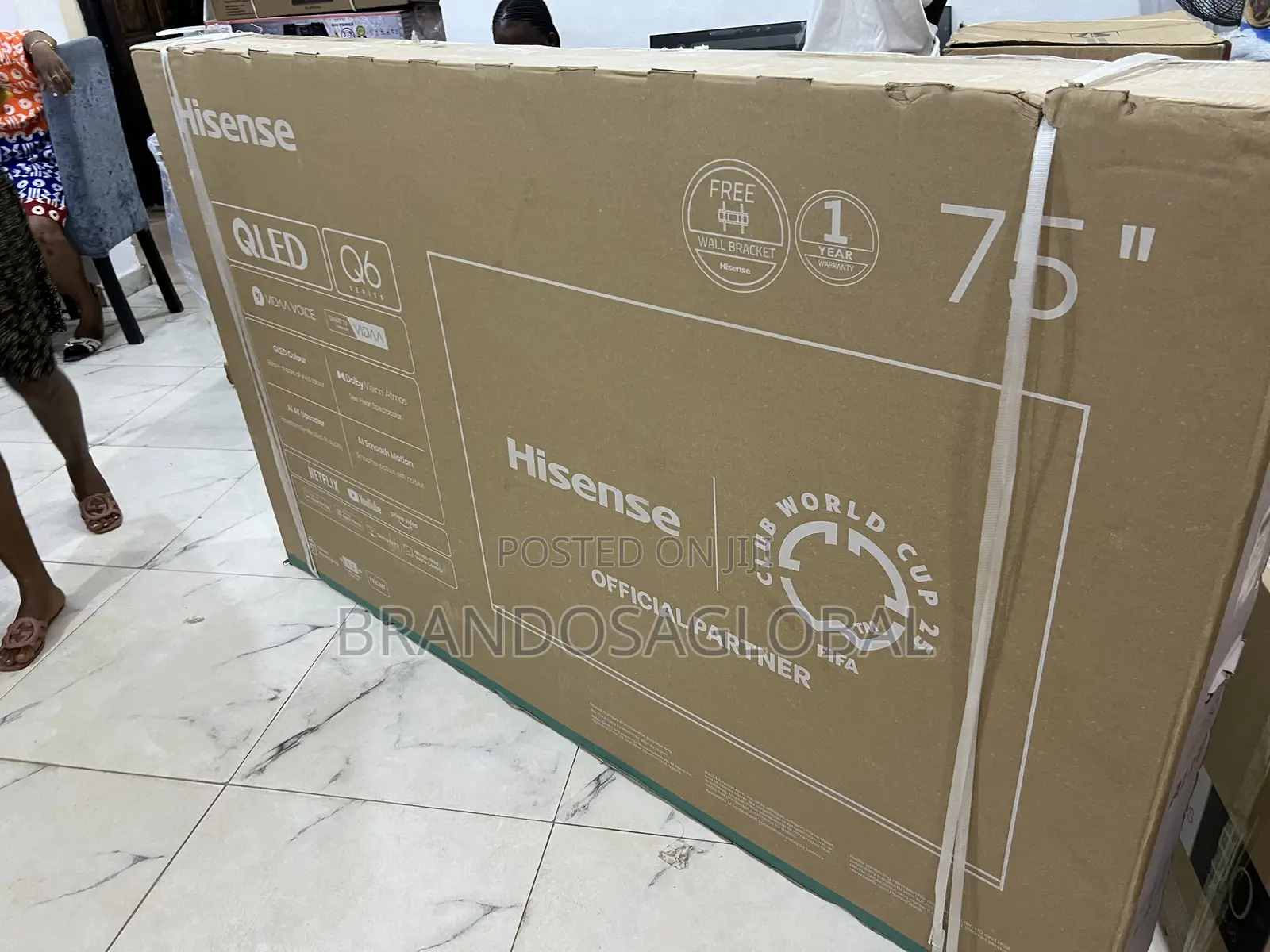Hisense 75′′ Ultra Large Smart Qled Television (75q6q)