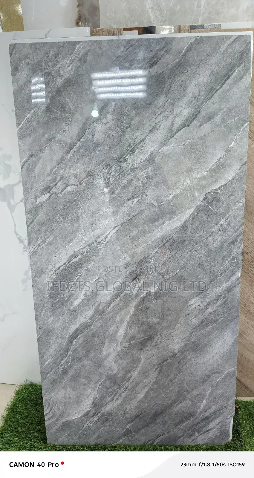 Gray Glozy Floor Tiles