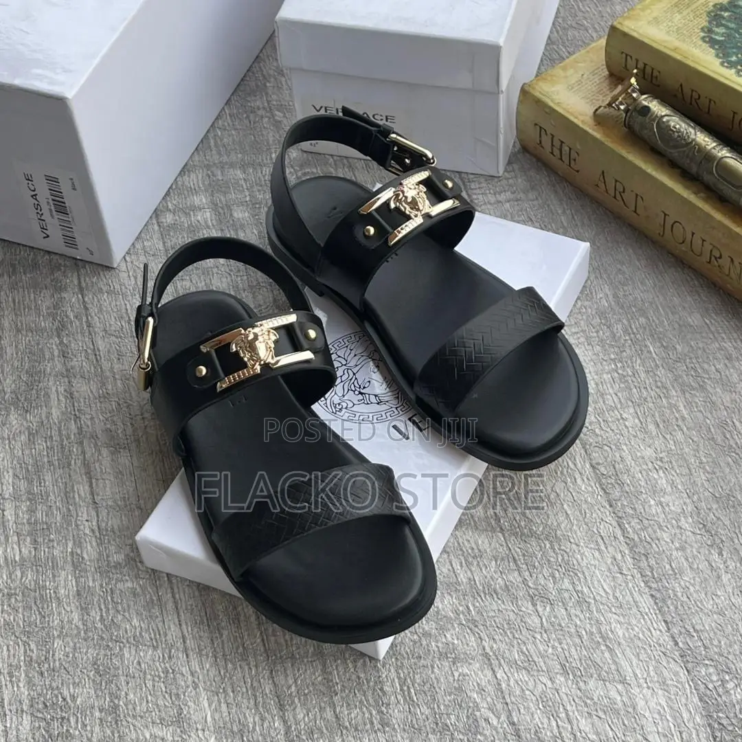 Original Versace Leather Sandals