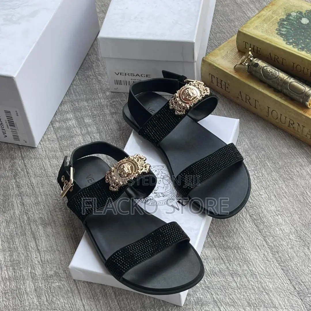 Original Versace Leather Sandals