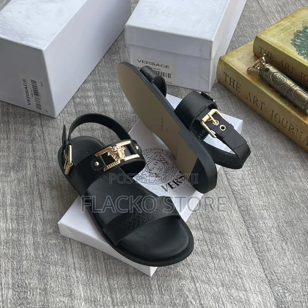 Original Versace Leather Sandals