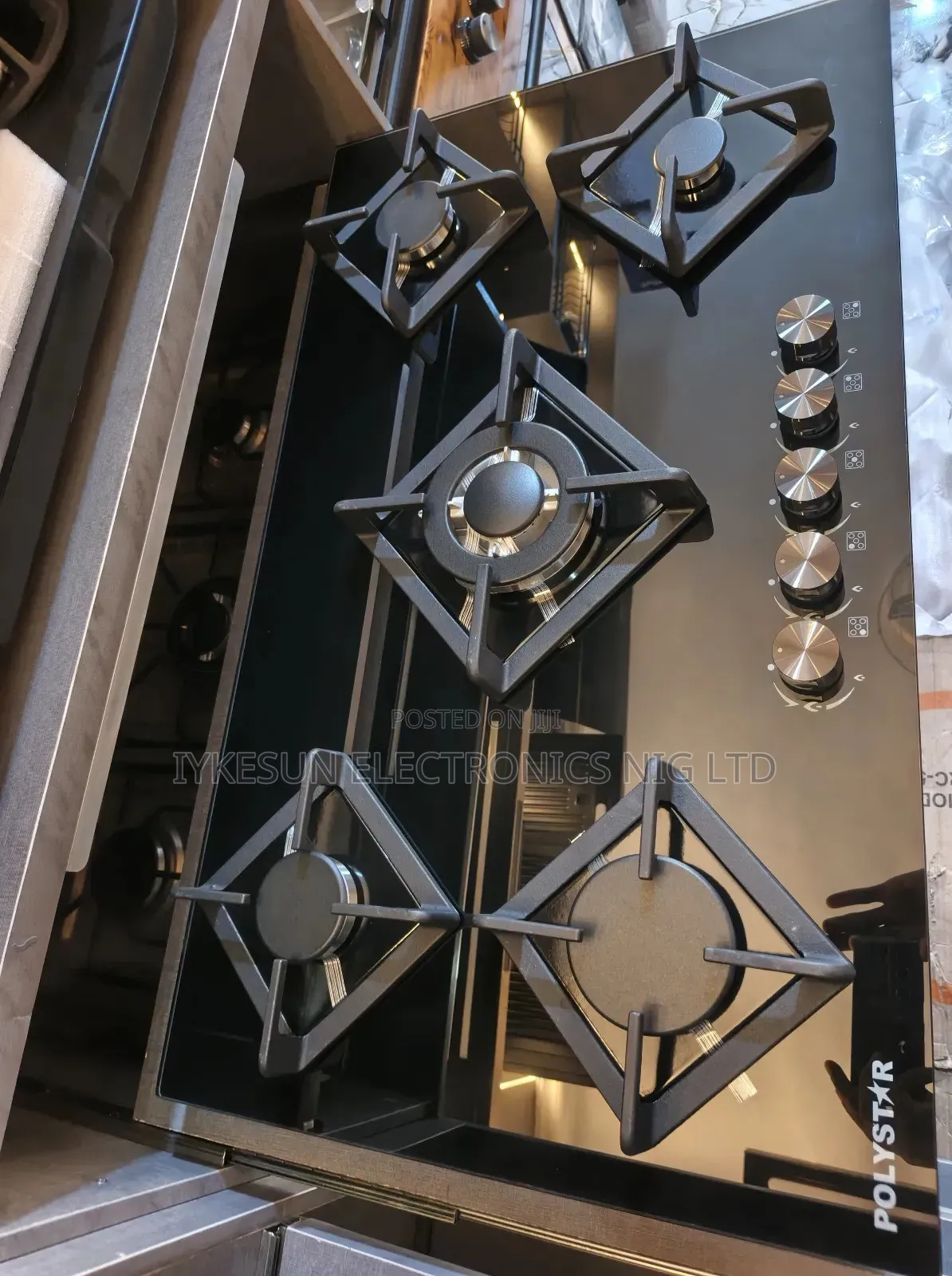 Original High Quality Polystar Built-in 90cm 5 Burners Gas Cooker Hob