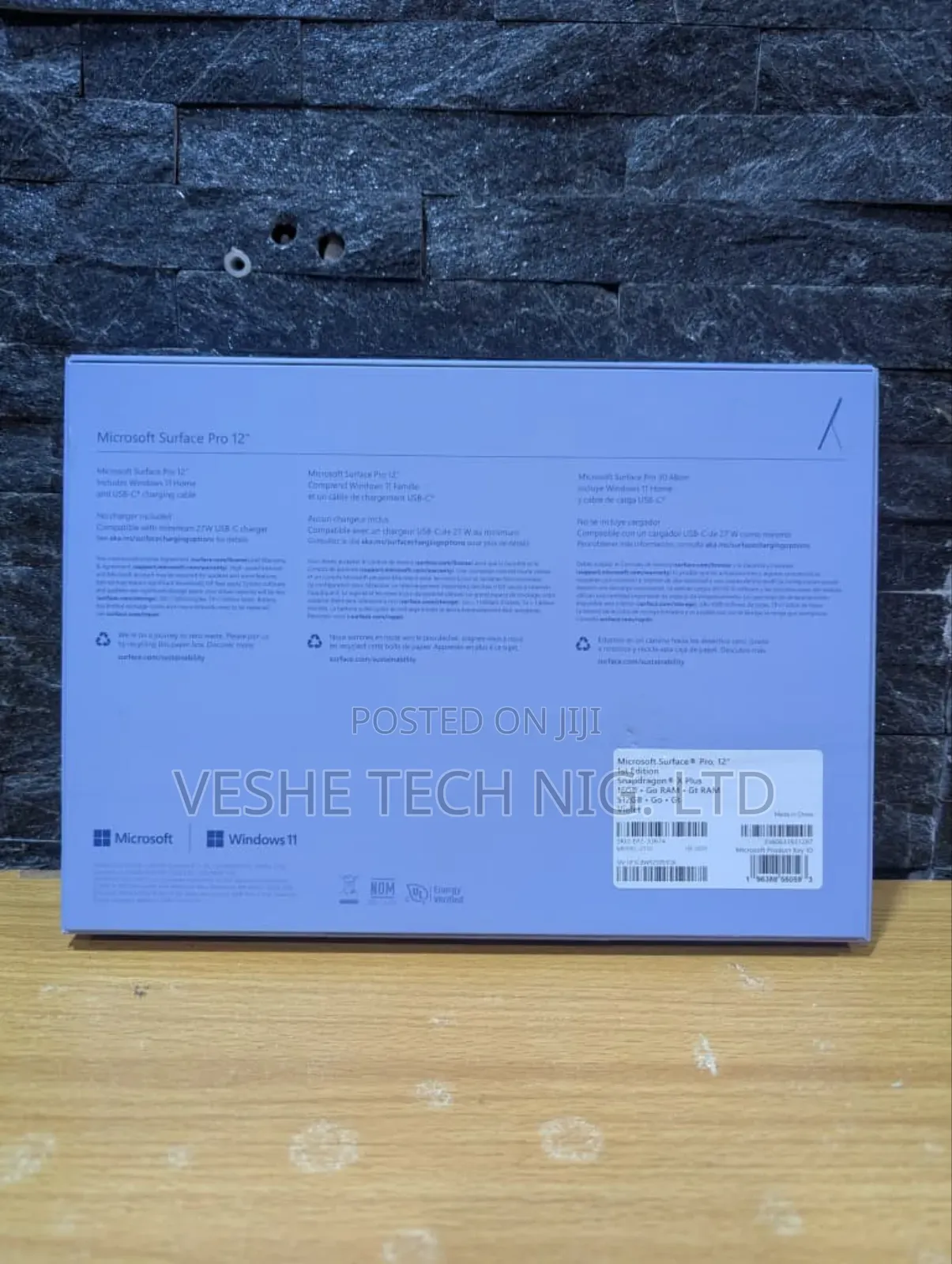 New Laptop Microsoft Surface Pro Copilot+ PC 12 16GB SSD 512GB