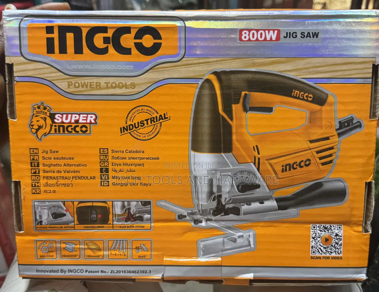 Ingco 800w Jig Saw