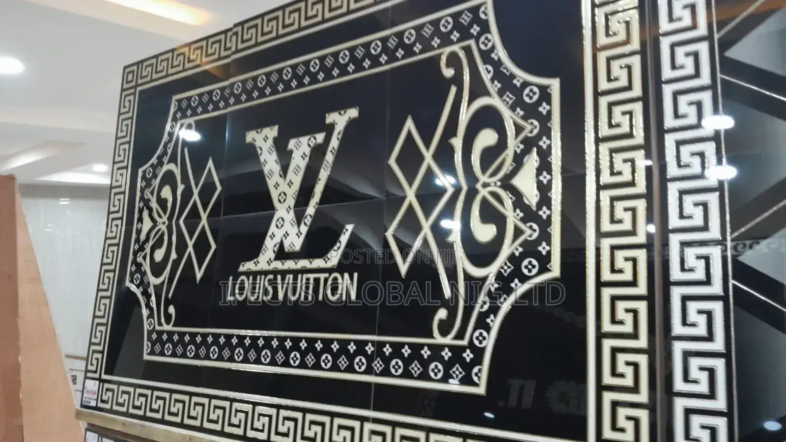 Super Glossy Louis Vuitton Deco Tiles for Floor and Wall