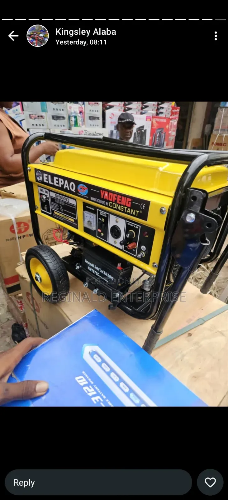 Elepaq 4.5kva With Key And Tyre