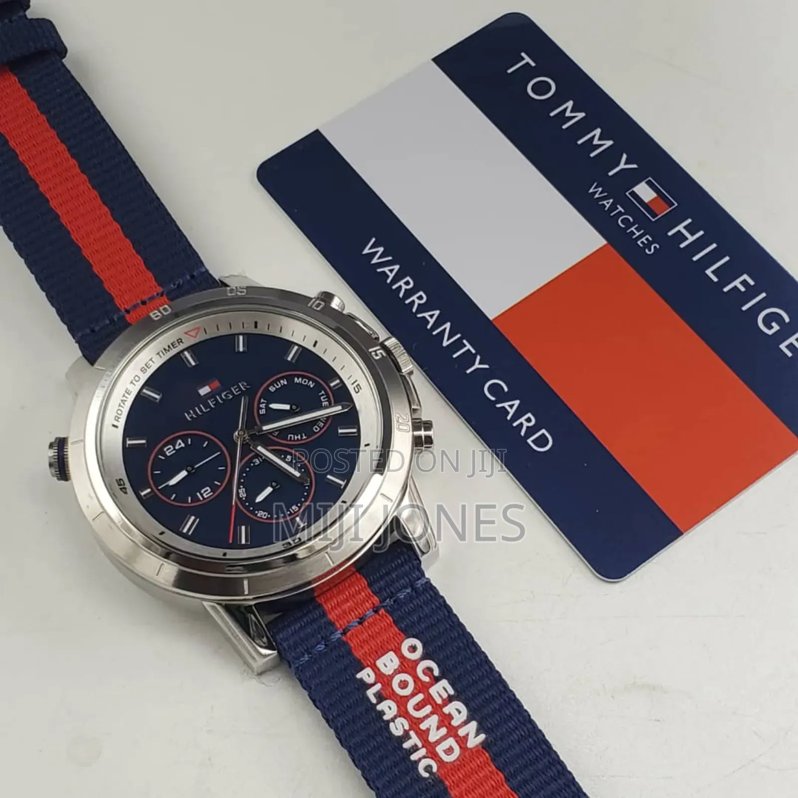 *Tommy Hilfiger Fabric Chronograph Watch – Sporty & Stylish*