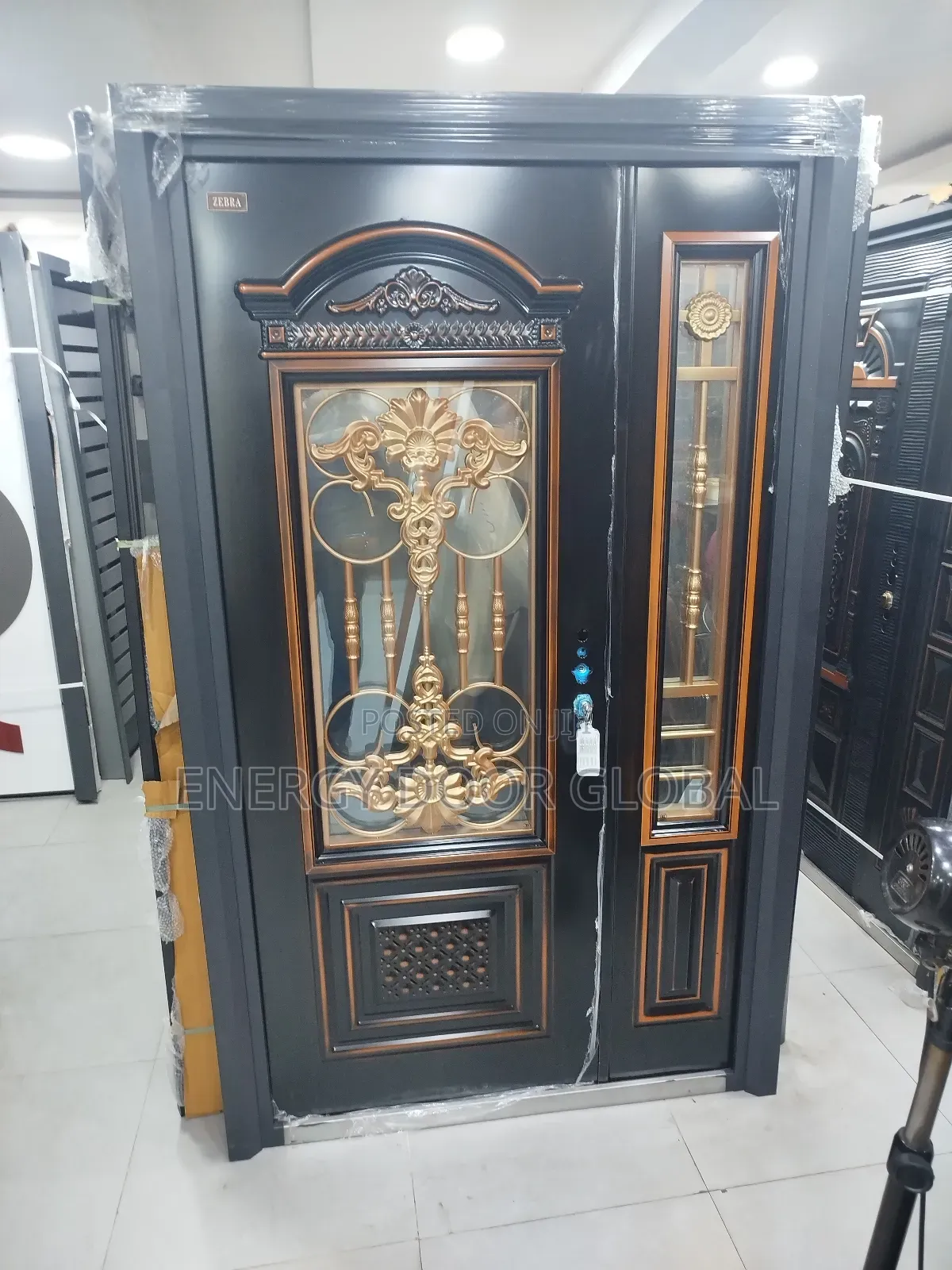 Copper Special Glass Maximum Security Door 4ft/7ft