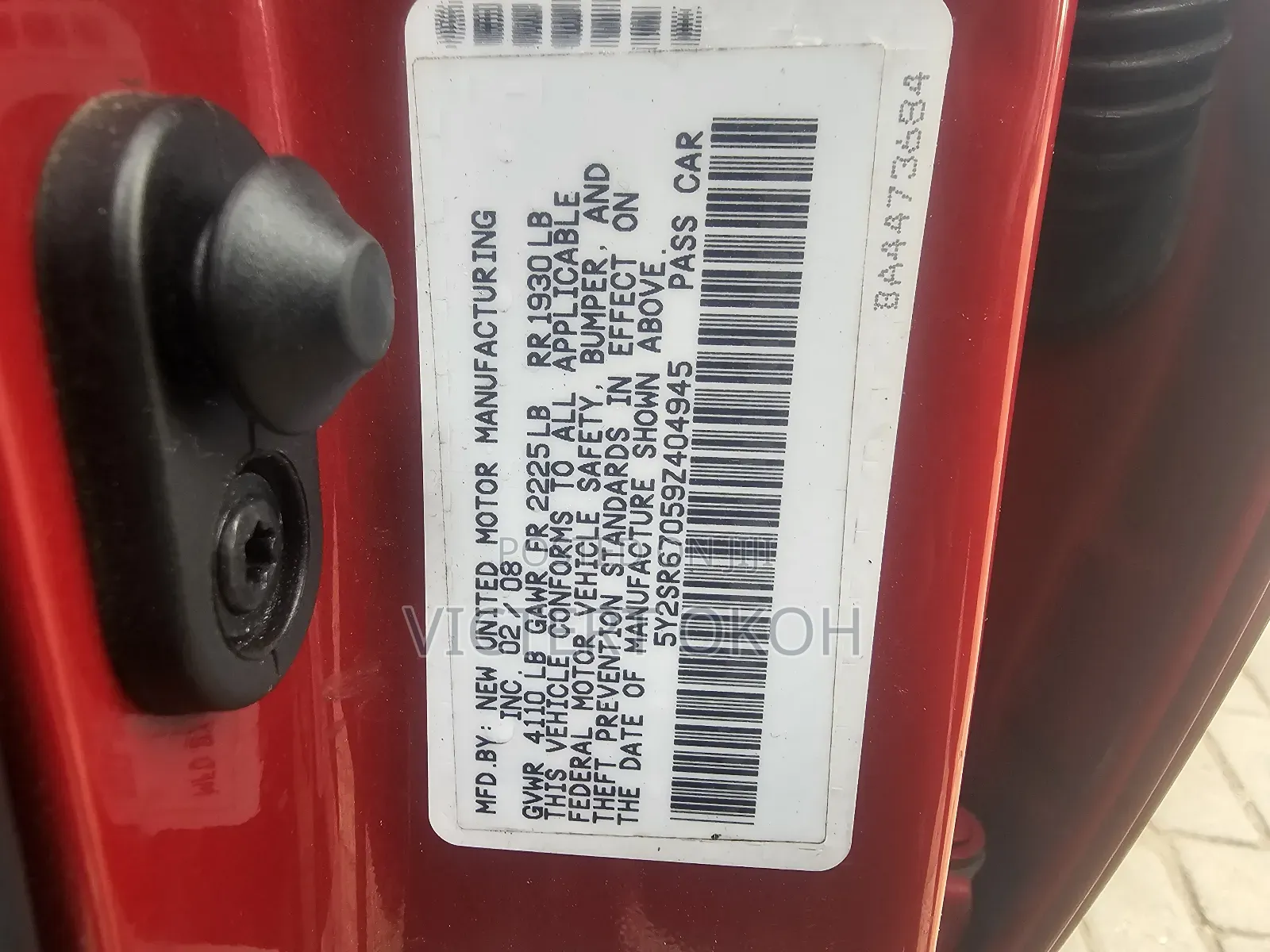 Pontiac Vibe 2009 Red
