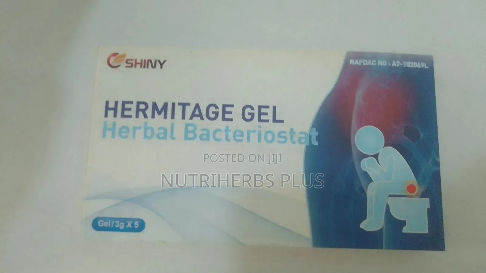 Shiny Hermitage Gel Herbal Bacteriostat: For Piles Treatment