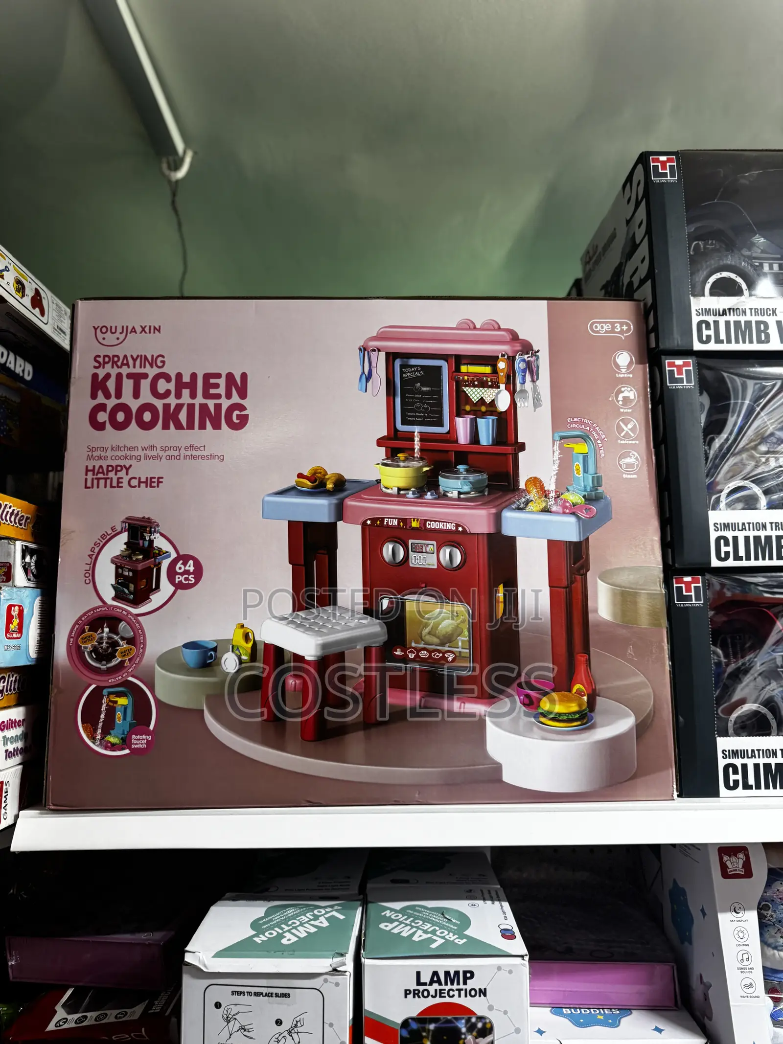 Spraying Kitchen Cooking Toy Playset.