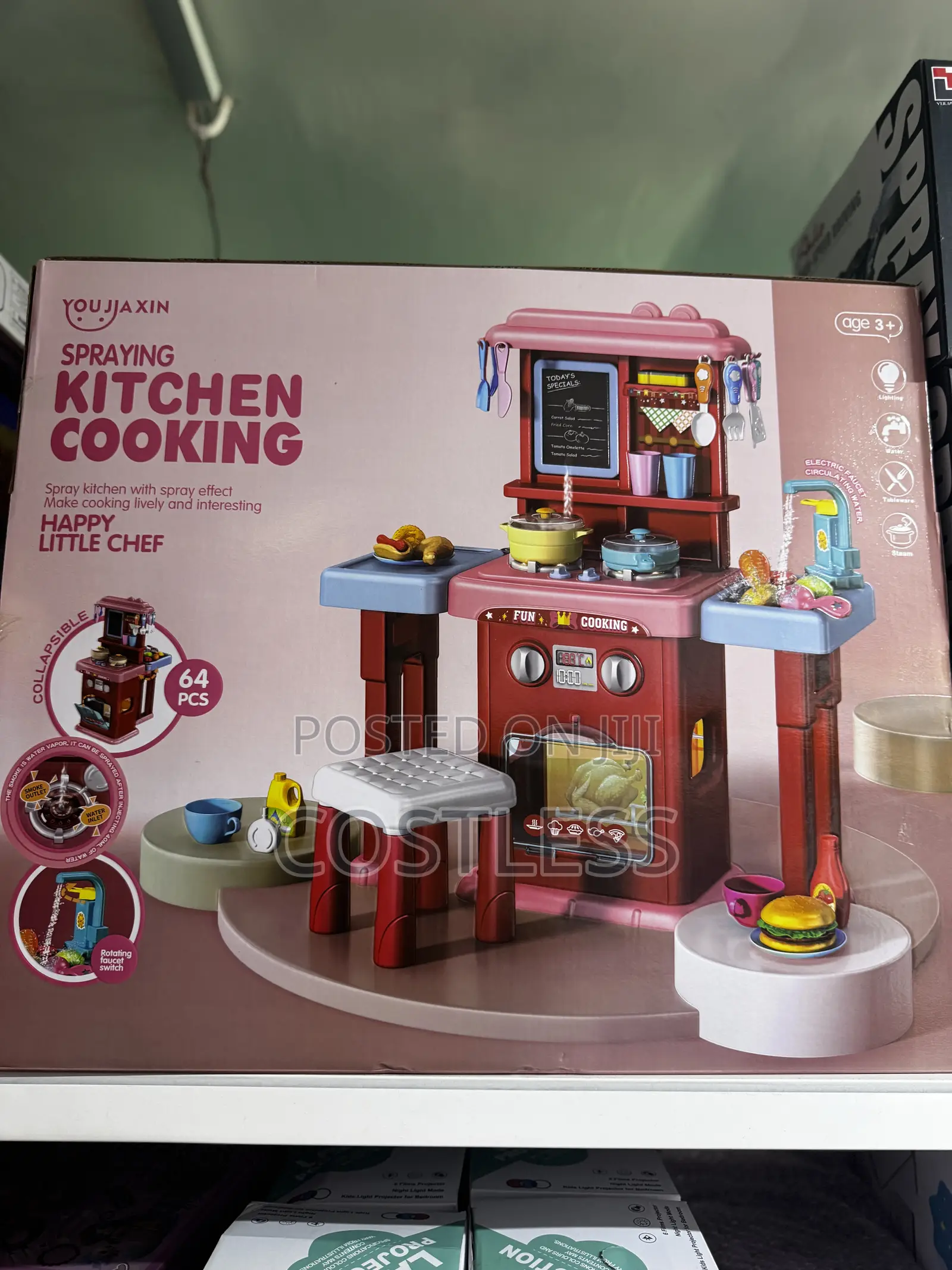 Spraying Kitchen Cooking Toy Playset.